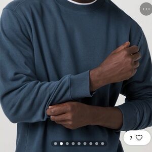 Vuori Men's Cypress Vintage Deep Blue Crewneck Sweatshirt